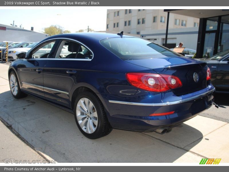 Shadow Blue Metallic / Black 2009 Volkswagen CC Sport