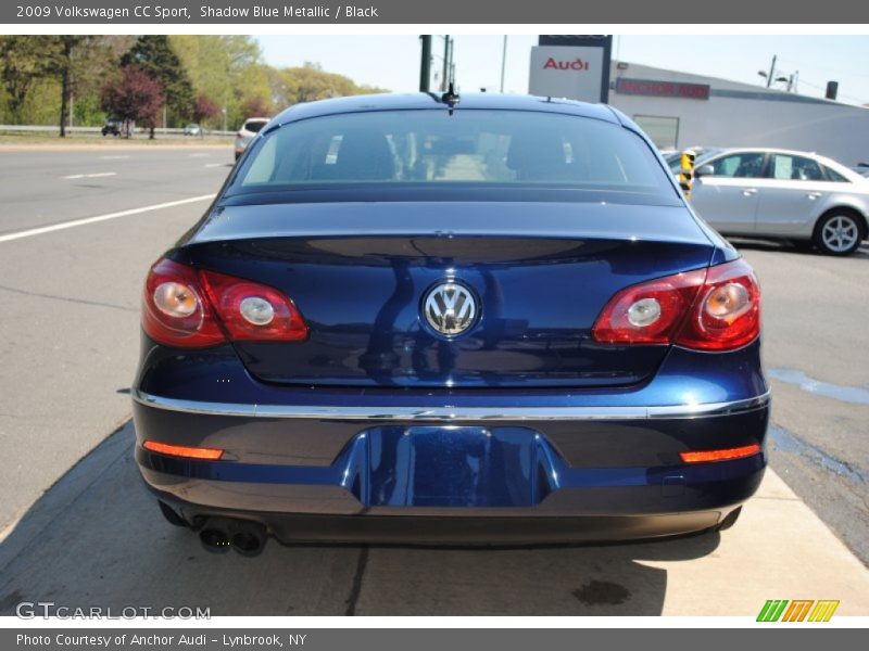 Shadow Blue Metallic / Black 2009 Volkswagen CC Sport