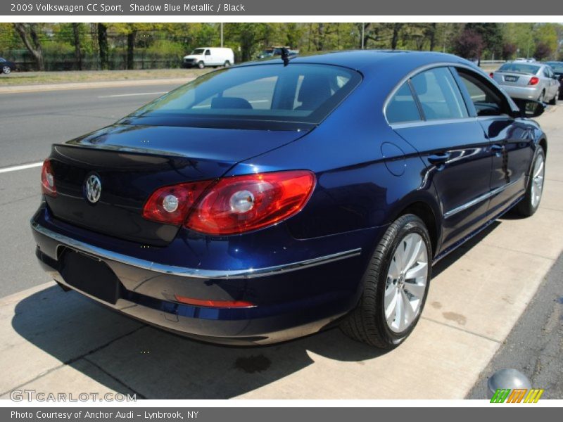 Shadow Blue Metallic / Black 2009 Volkswagen CC Sport