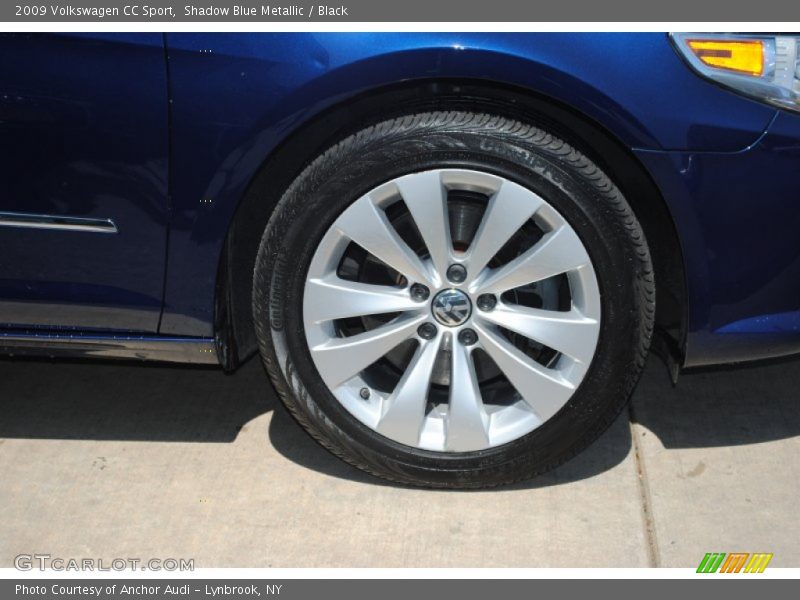 Shadow Blue Metallic / Black 2009 Volkswagen CC Sport