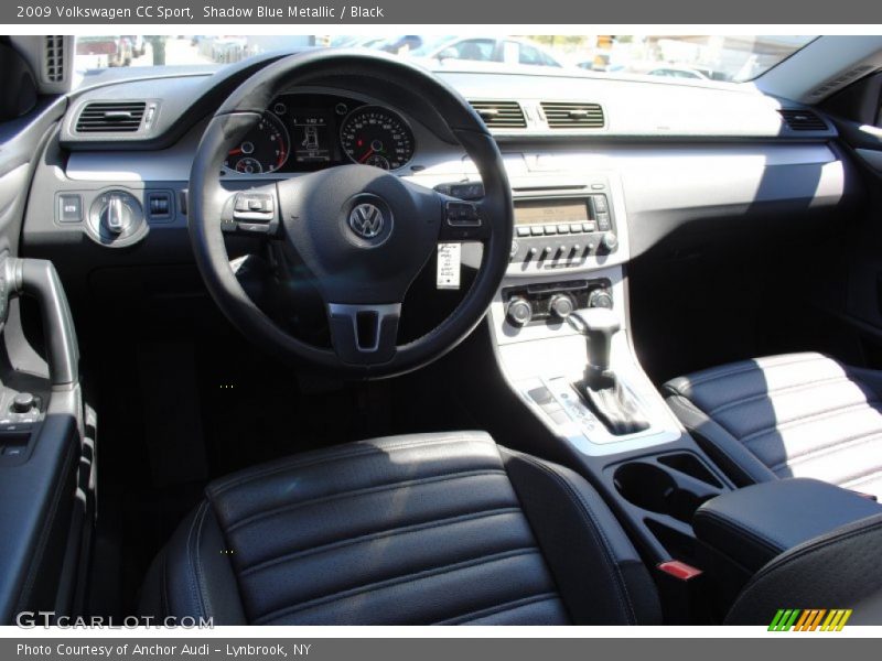 Shadow Blue Metallic / Black 2009 Volkswagen CC Sport