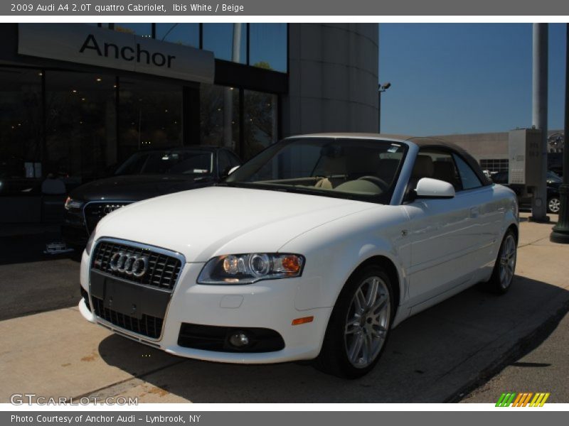 Ibis White / Beige 2009 Audi A4 2.0T quattro Cabriolet