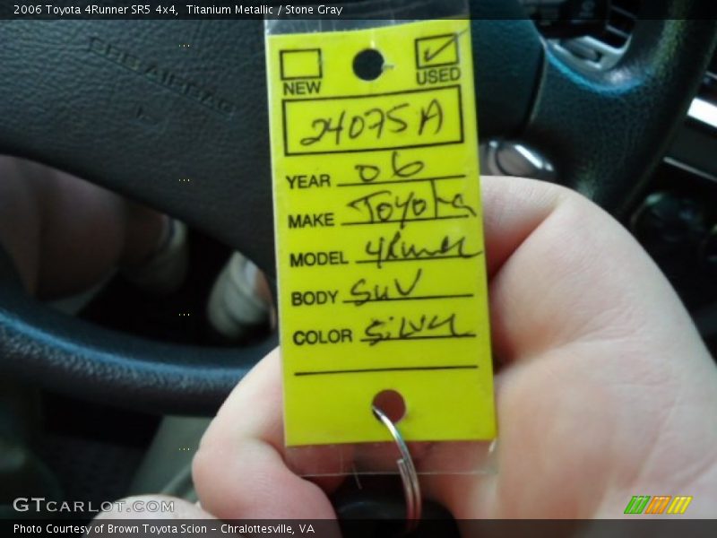 Titanium Metallic / Stone Gray 2006 Toyota 4Runner SR5 4x4