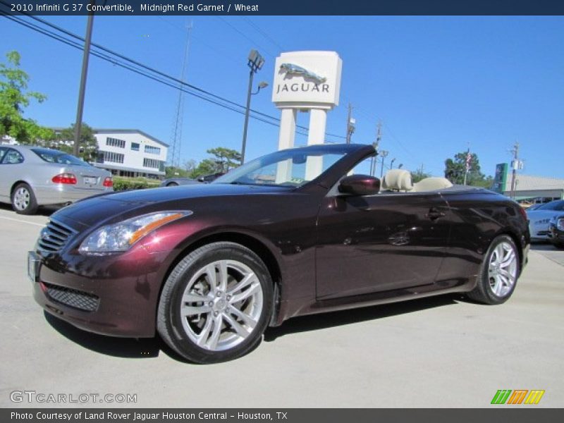 Midnight Red Garnet / Wheat 2010 Infiniti G 37 Convertible