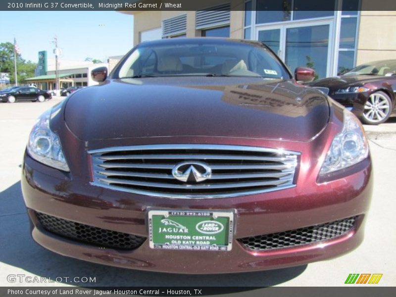Midnight Red Garnet / Wheat 2010 Infiniti G 37 Convertible