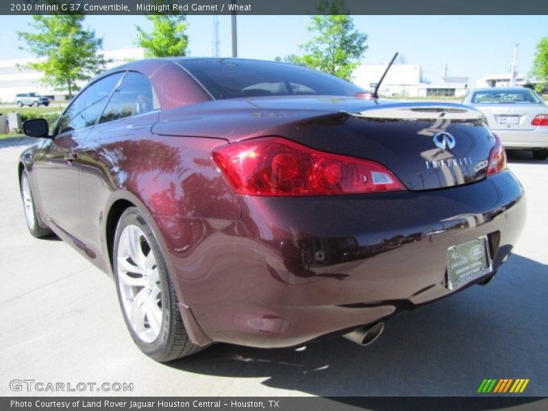Midnight Red Garnet / Wheat 2010 Infiniti G 37 Convertible