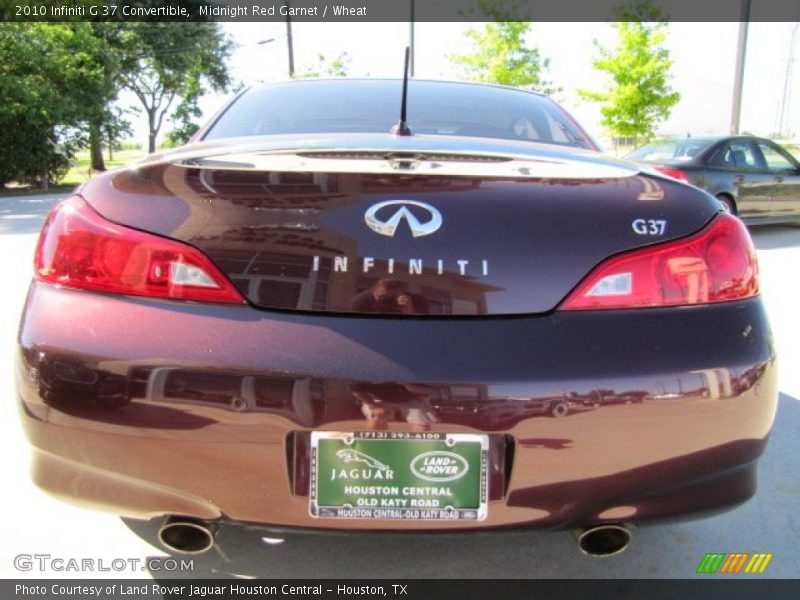 Midnight Red Garnet / Wheat 2010 Infiniti G 37 Convertible