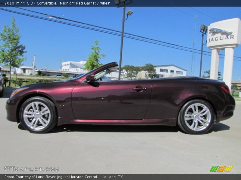 Midnight Red Garnet / Wheat 2010 Infiniti G 37 Convertible