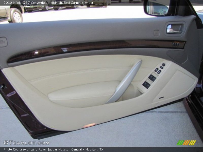 Midnight Red Garnet / Wheat 2010 Infiniti G 37 Convertible