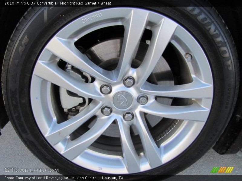 Midnight Red Garnet / Wheat 2010 Infiniti G 37 Convertible