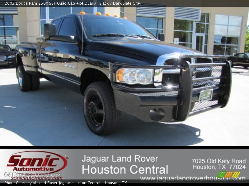 Black / Dark Slate Gray 2003 Dodge Ram 3500 SLT Quad Cab 4x4 Dually