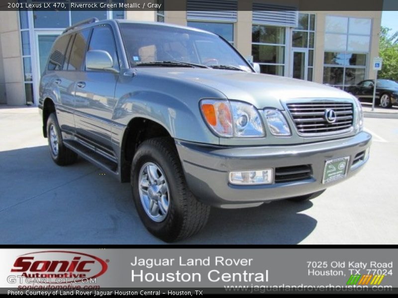 Riverrock Green Metallic / Gray 2001 Lexus LX 470
