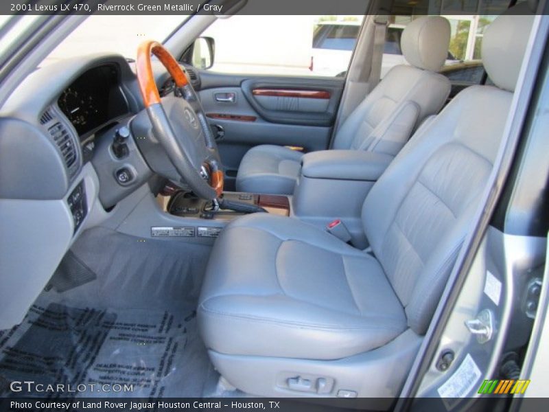 Riverrock Green Metallic / Gray 2001 Lexus LX 470