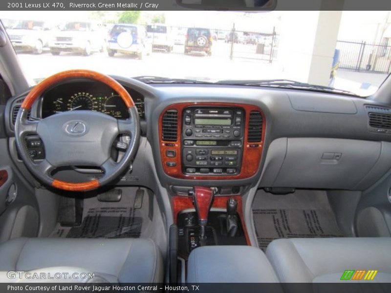 Riverrock Green Metallic / Gray 2001 Lexus LX 470