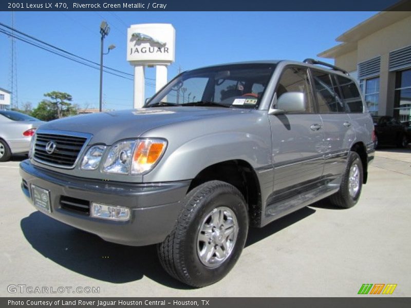 Riverrock Green Metallic / Gray 2001 Lexus LX 470