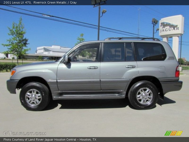 Riverrock Green Metallic / Gray 2001 Lexus LX 470