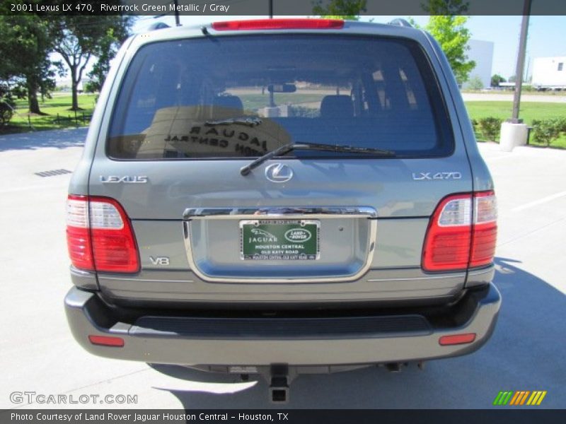 Riverrock Green Metallic / Gray 2001 Lexus LX 470