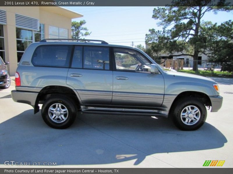 Riverrock Green Metallic / Gray 2001 Lexus LX 470