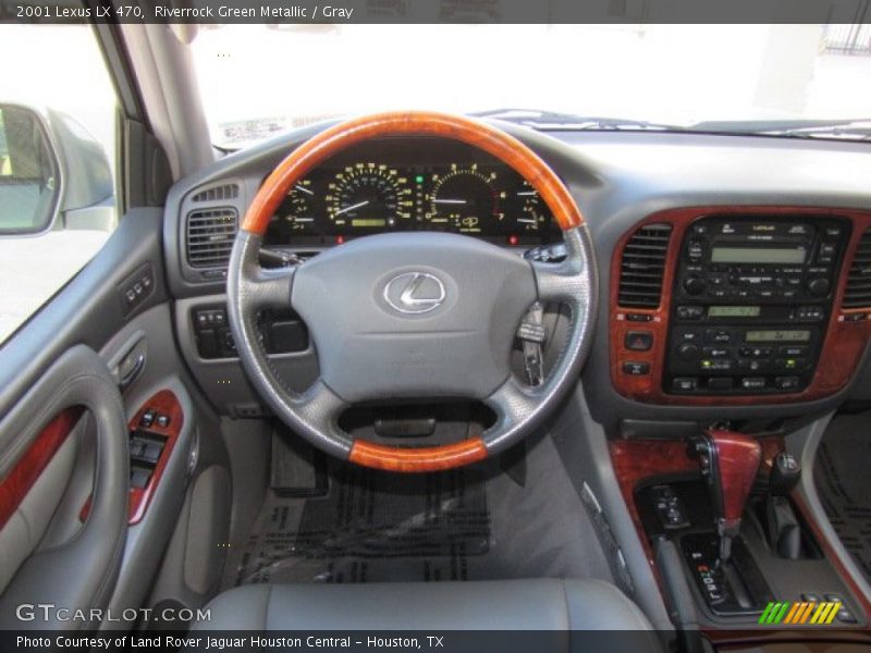 Riverrock Green Metallic / Gray 2001 Lexus LX 470