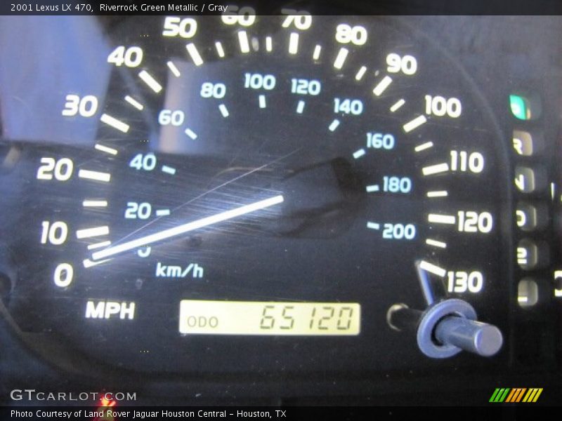 Riverrock Green Metallic / Gray 2001 Lexus LX 470