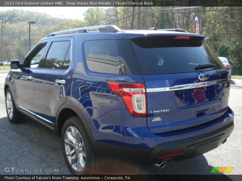 Deep Impact Blue Metallic / Pecan/Charcoal Black 2013 Ford Explorer Limited 4WD