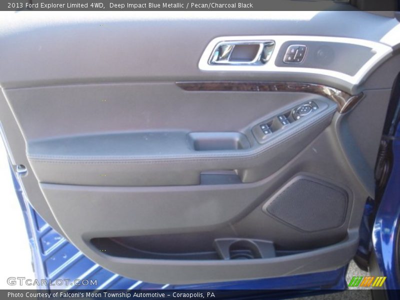 Deep Impact Blue Metallic / Pecan/Charcoal Black 2013 Ford Explorer Limited 4WD