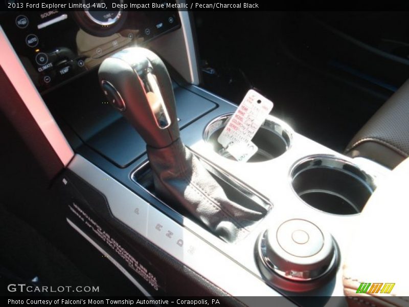 Deep Impact Blue Metallic / Pecan/Charcoal Black 2013 Ford Explorer Limited 4WD