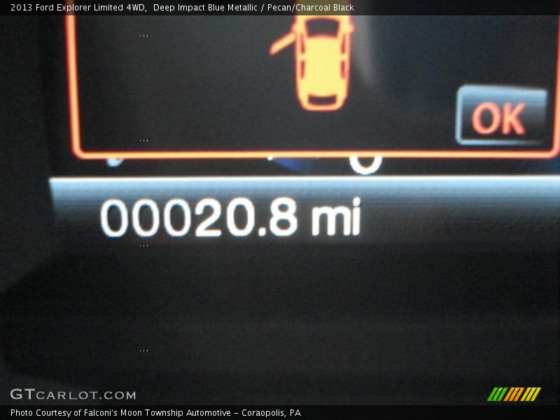 Deep Impact Blue Metallic / Pecan/Charcoal Black 2013 Ford Explorer Limited 4WD