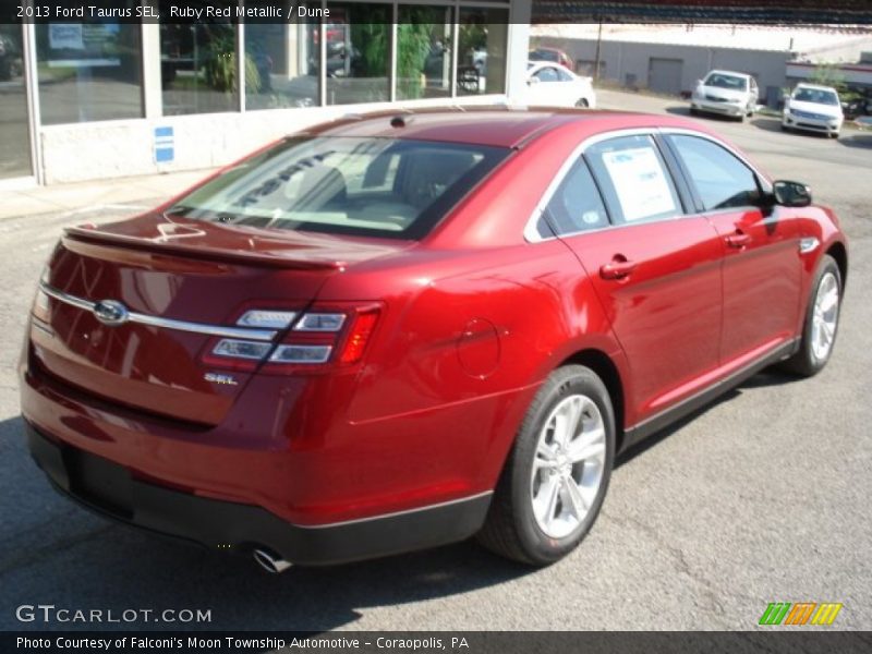 Ruby Red Metallic / Dune 2013 Ford Taurus SEL