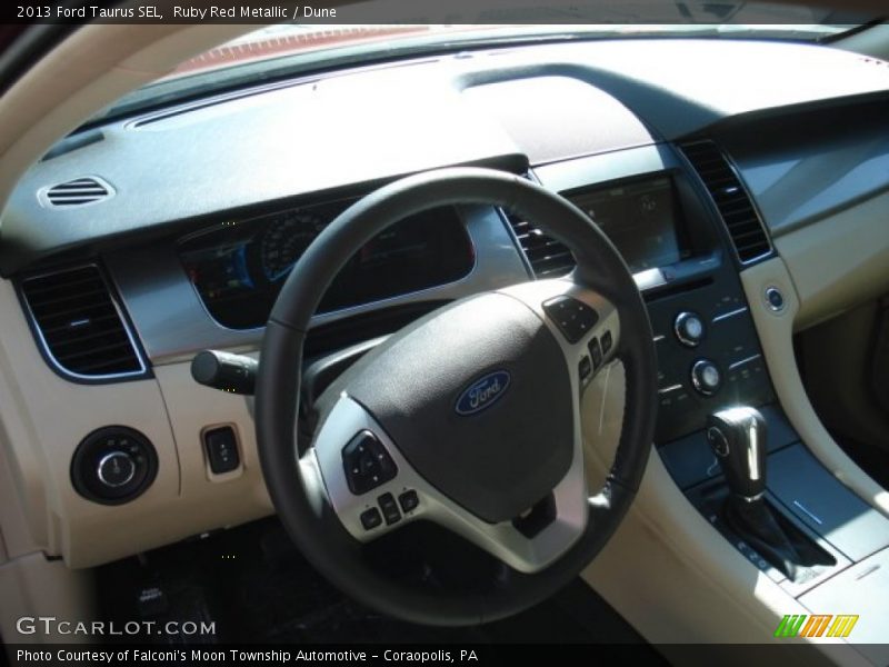 Ruby Red Metallic / Dune 2013 Ford Taurus SEL