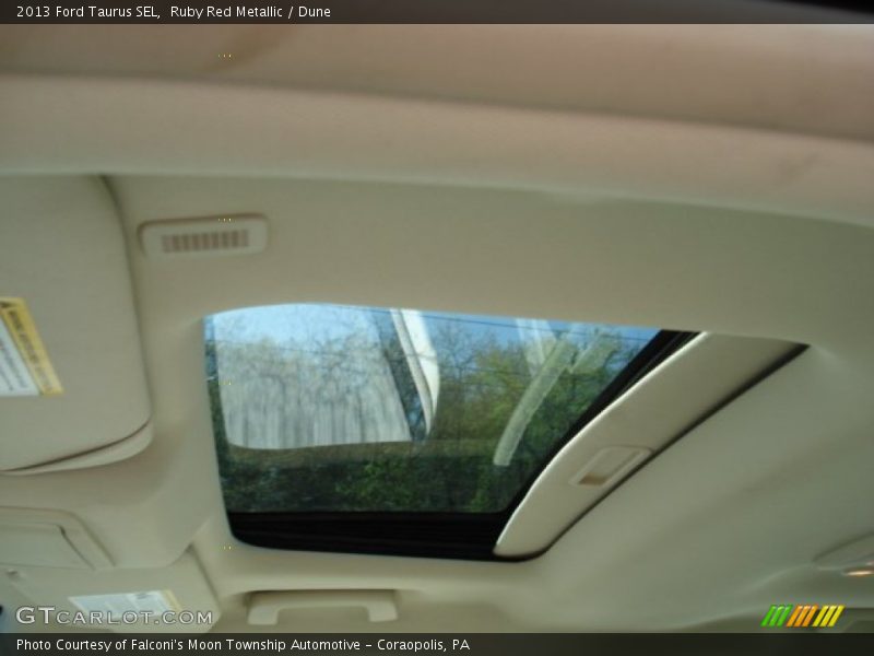 Ruby Red Metallic / Dune 2013 Ford Taurus SEL