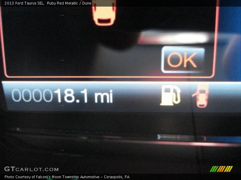 Ruby Red Metallic / Dune 2013 Ford Taurus SEL