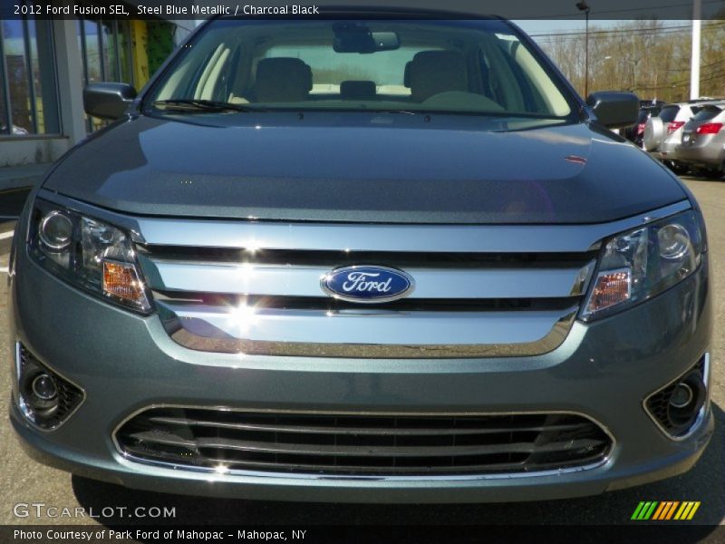 Steel Blue Metallic / Charcoal Black 2012 Ford Fusion SEL