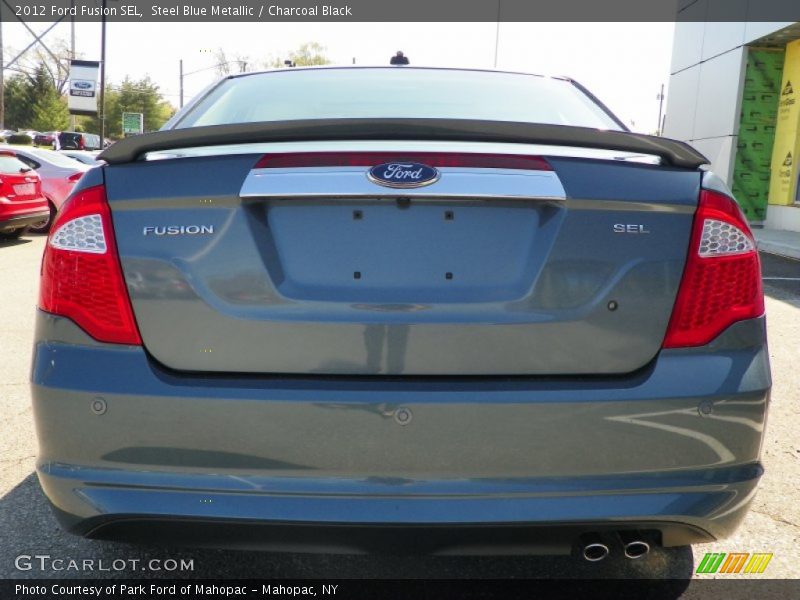 Steel Blue Metallic / Charcoal Black 2012 Ford Fusion SEL