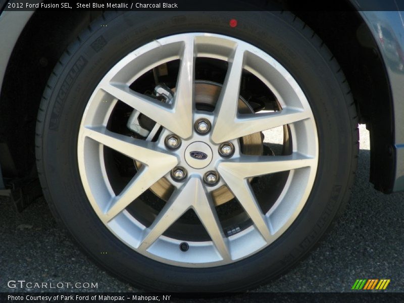 Steel Blue Metallic / Charcoal Black 2012 Ford Fusion SEL