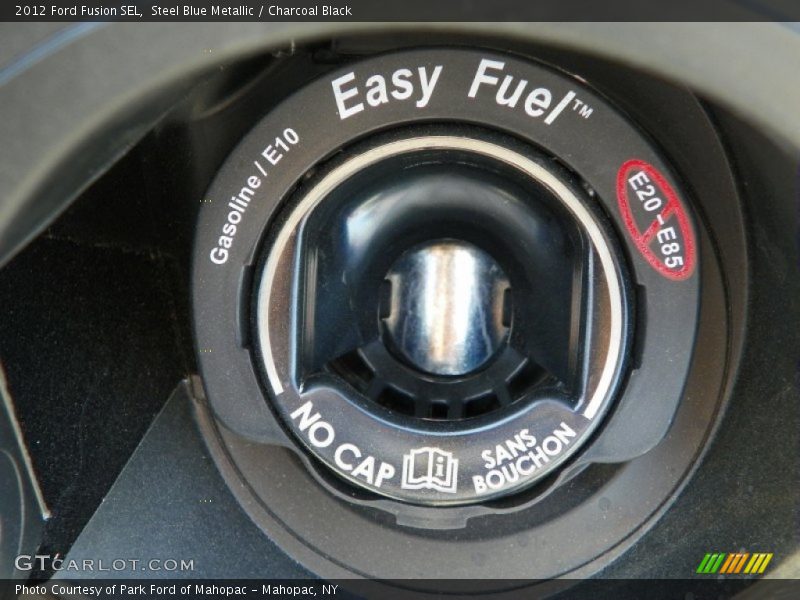Steel Blue Metallic / Charcoal Black 2012 Ford Fusion SEL