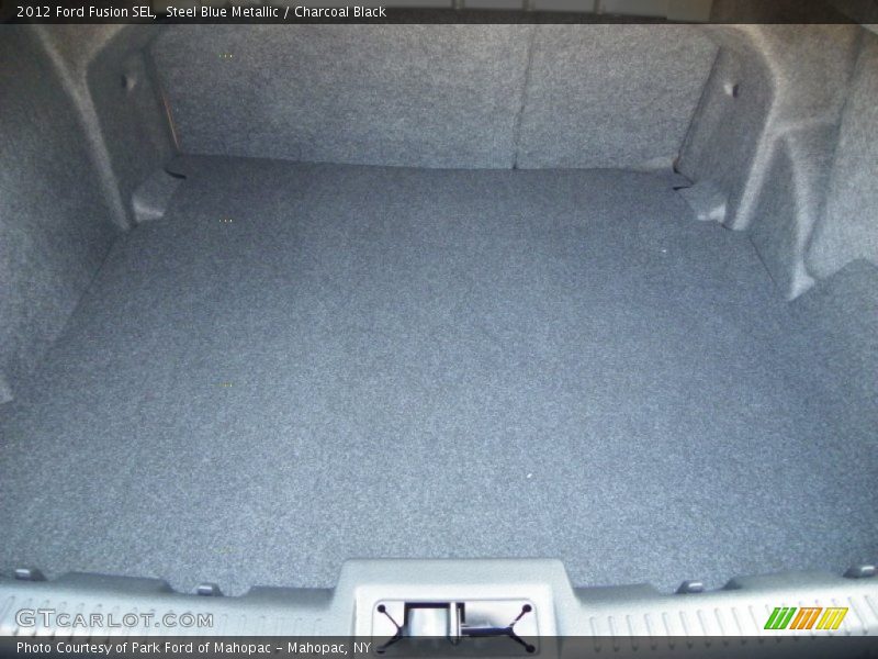 Steel Blue Metallic / Charcoal Black 2012 Ford Fusion SEL