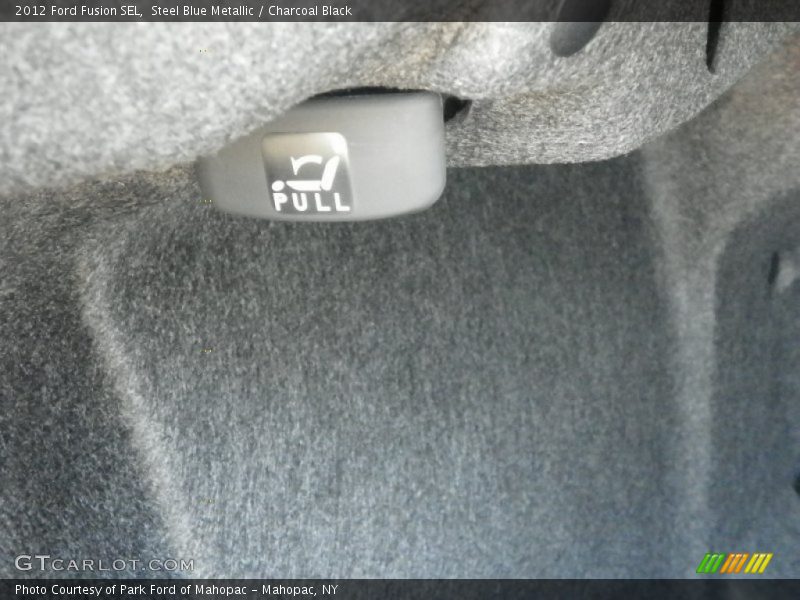 Steel Blue Metallic / Charcoal Black 2012 Ford Fusion SEL