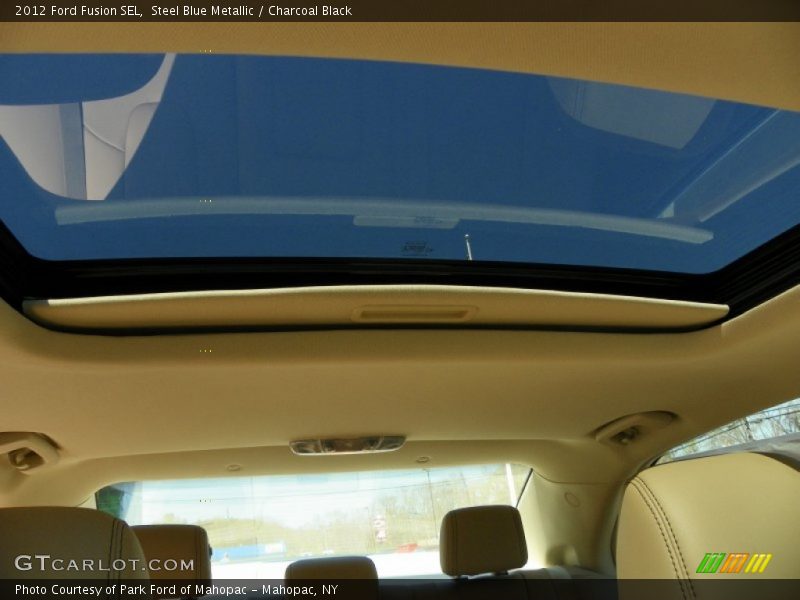 Steel Blue Metallic / Charcoal Black 2012 Ford Fusion SEL