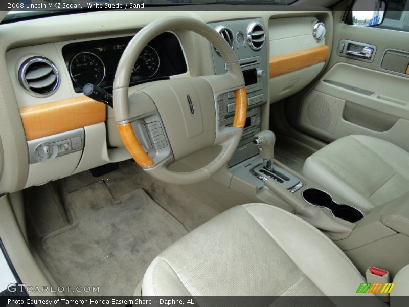 White Suede / Sand 2008 Lincoln MKZ Sedan