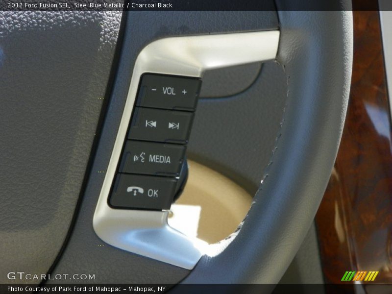 Steel Blue Metallic / Charcoal Black 2012 Ford Fusion SEL