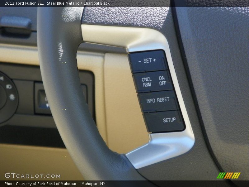 Steel Blue Metallic / Charcoal Black 2012 Ford Fusion SEL