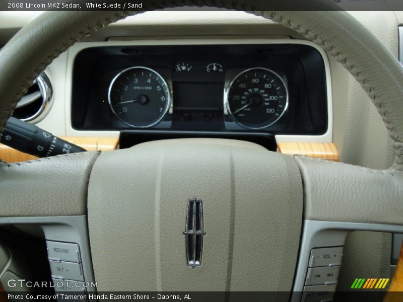 White Suede / Sand 2008 Lincoln MKZ Sedan