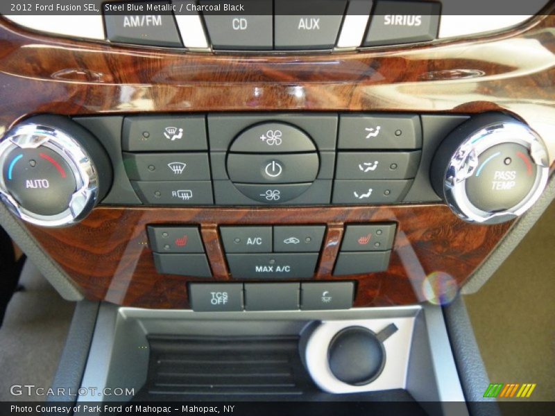 Steel Blue Metallic / Charcoal Black 2012 Ford Fusion SEL