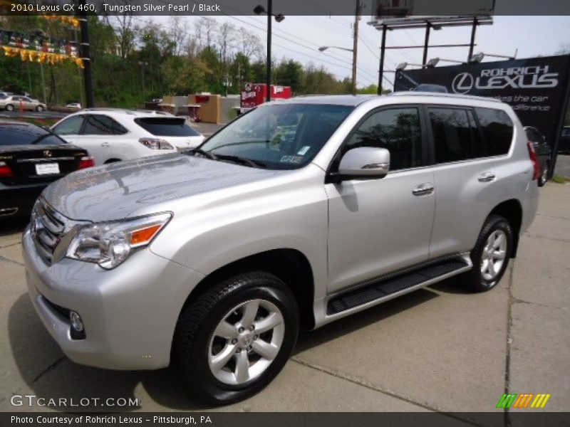 Tungsten Silver Pearl / Black 2010 Lexus GX 460