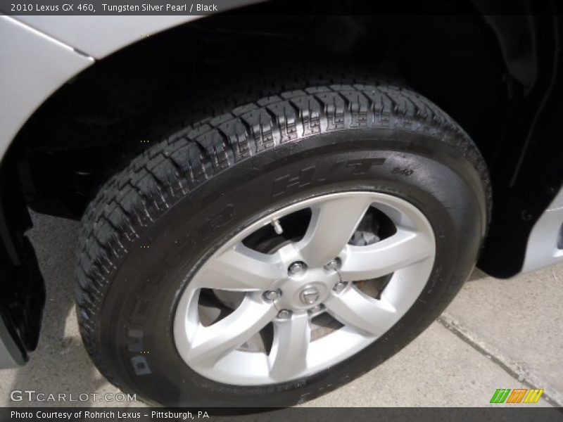 Tungsten Silver Pearl / Black 2010 Lexus GX 460