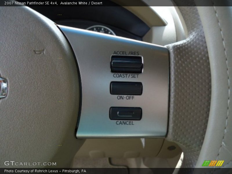 Avalanche White / Desert 2007 Nissan Pathfinder SE 4x4