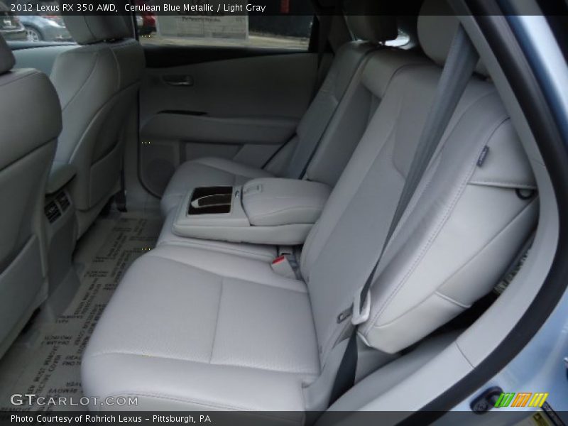 Cerulean Blue Metallic / Light Gray 2012 Lexus RX 350 AWD