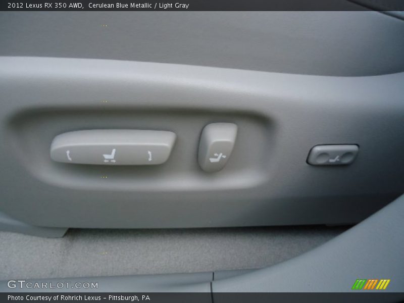 Cerulean Blue Metallic / Light Gray 2012 Lexus RX 350 AWD