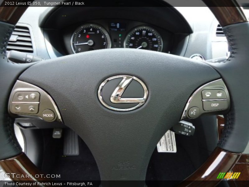 Tungsten Pearl / Black 2012 Lexus ES 350